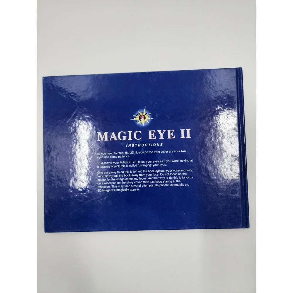 Magic Eye II Now You See It 3D Illusions NE Thing Enterprises Hardcover 1994